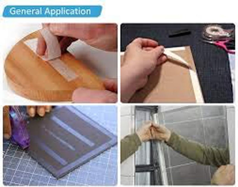 D-Fix ® شريط لاصق مزدوج الجوانب 24 مم × 50 م (عبوة من 6 لفات) | لاصق قوي، سهل التمزيق، شريط متعدد الاستخدامات للفنون، الحرف، تجميع القصاصات، التصوير الفوتوغرافي واستخدام المكتب - Image 2