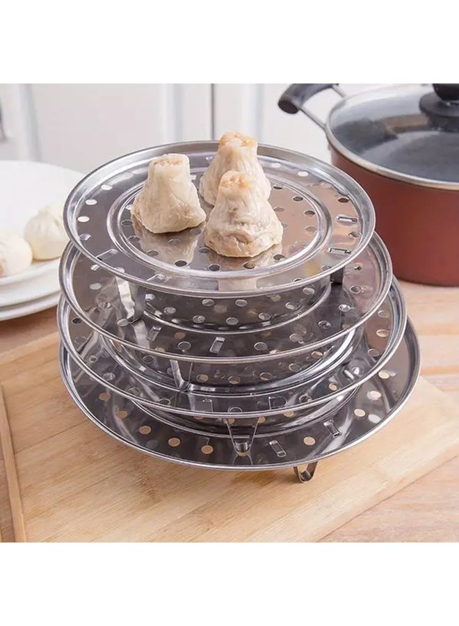 3pcs Stainless Steel Steamer Rack Set For Steaming Baking Roasting Food Safe Kitchen Tool - Image 1