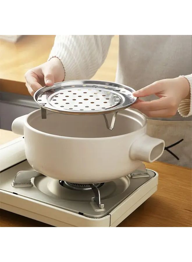 3pcs Stainless Steel Steamer Rack Set For Steaming Baking Roasting Food Safe Kitchen Tool - Image 5