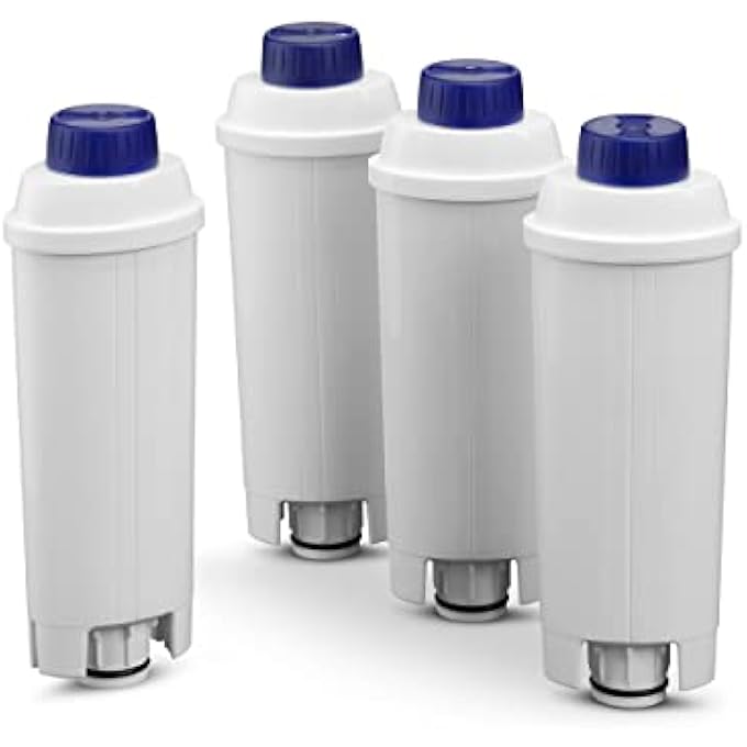 De'Longhi Coffee Machine Water Filter Water Softening Filter Coffee Machine Filter Replacement Automatic Coffee Machines For Ecam Series Pack Of 4 Water Filters Dlsc321 - Image 1