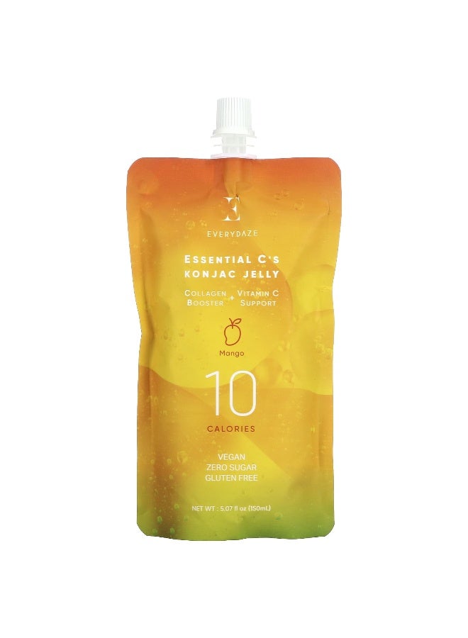 Everydaze, Essential C's Konjac Jelly, Mango, 5.07 fl oz (150 ml) - Image 1