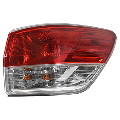 TRQ Passenger Side Outer Tail Light Assembly Compatible with 2013-2016 Nissan Pathfinder NI2805101 - Image 1