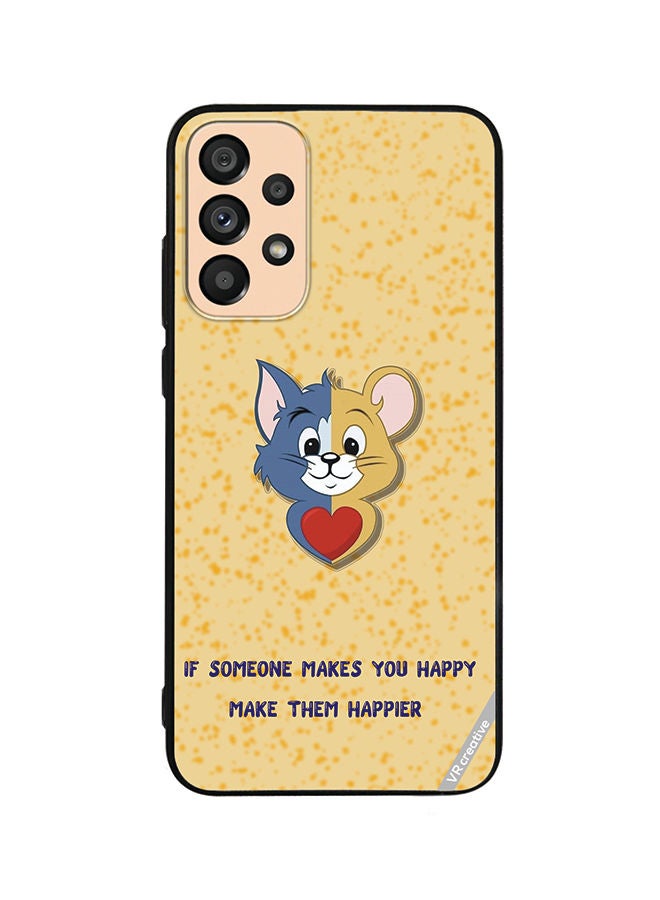 VR CREATIVE Protective Case Cover For Samsung Galaxy A23 Tom Jerry Design Multicolour - Image 1