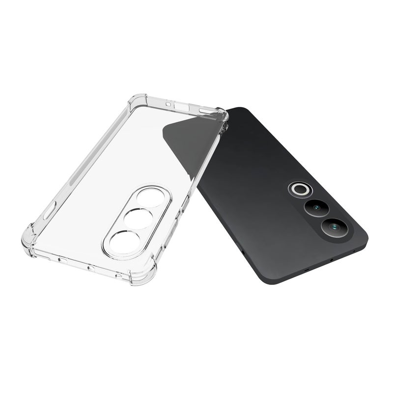 HuHa Case Cover For OnePlus Ace 3V Shockproof Non-slip Thickening TPU Phone Case(Transparent) - Image 3