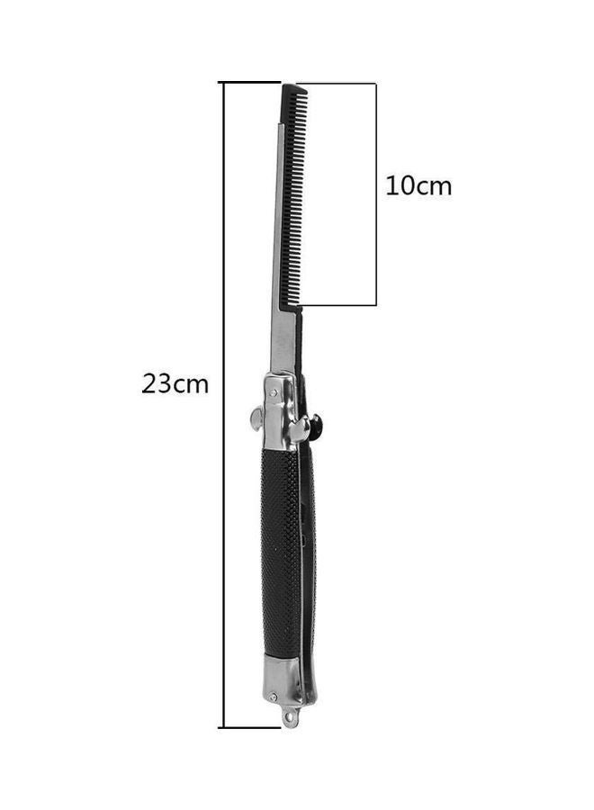 NIBEMINENT Spring Pocket Oil Hair Comb Black - Image 5