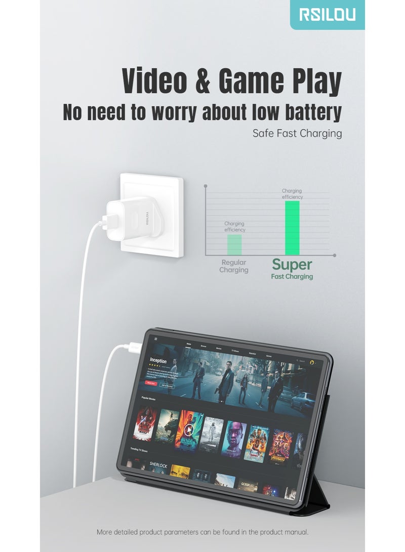 rsilou RSILOU - 20W  USB-A fast charging mobile wall charger (Cable not included) - Image 2