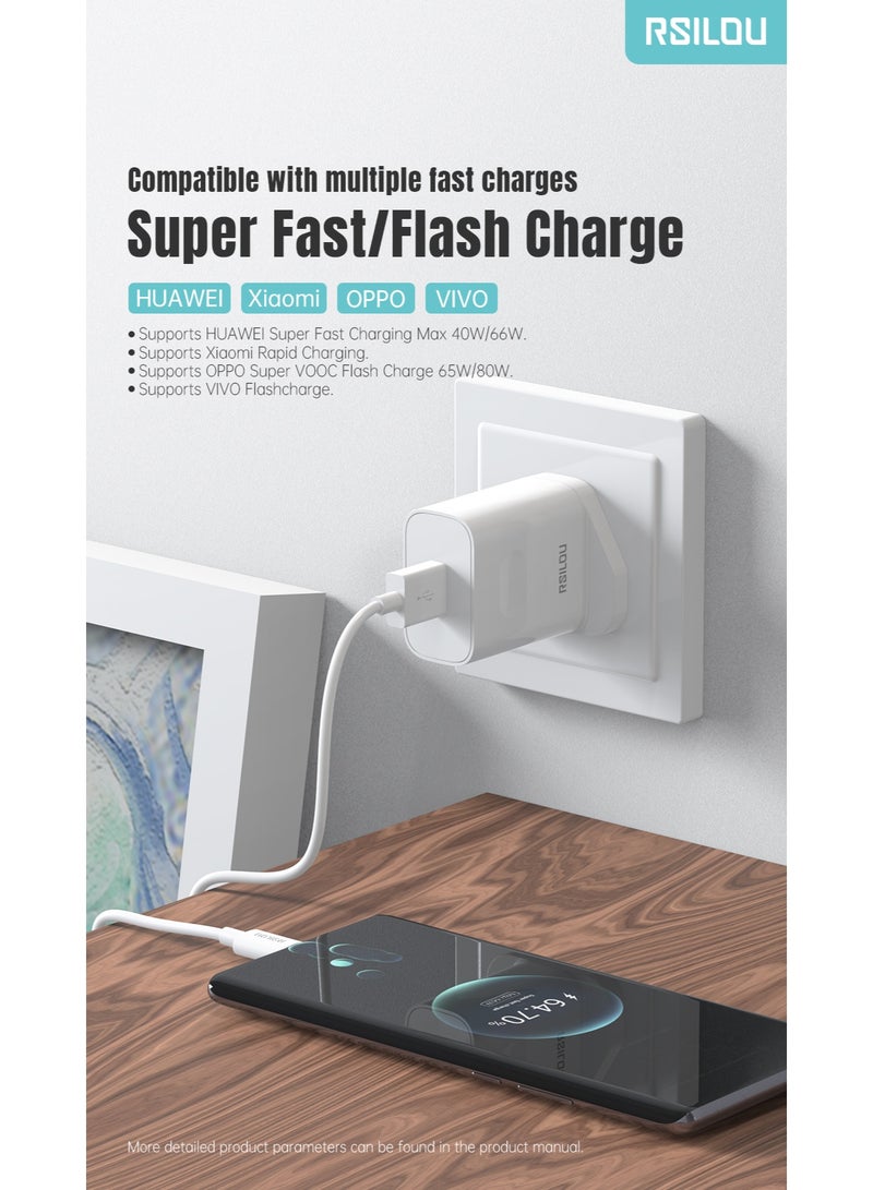 rsilou RSILOU - 20W  USB-A fast charging mobile wall charger (Cable not included) - Image 4