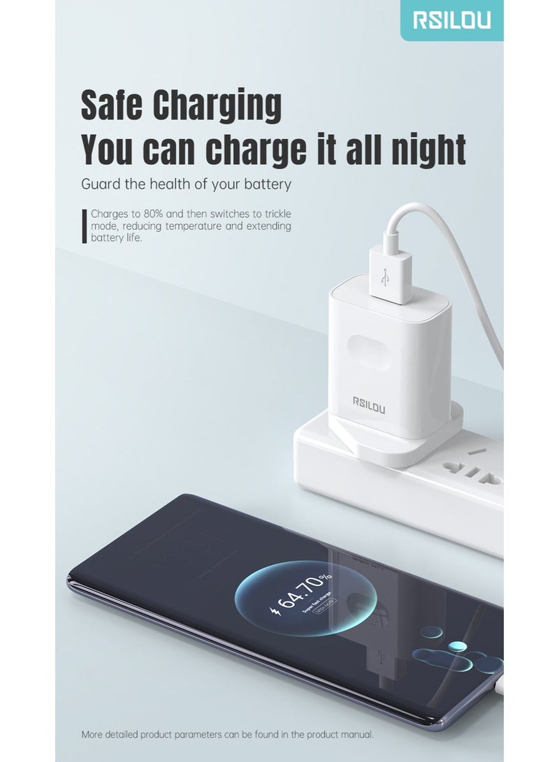 RSILOU-R4221 20W USB-A Fast Charging Mobile Wall Charger – Smart Power Adapter for All Devices - Image 5