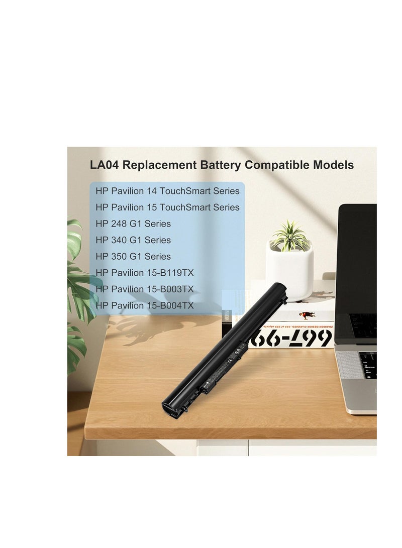 Terabyte بطارية لابتوب بديلة LA04 لجهاز HP Pavilion 14 15 نوت بوك 15-F272WM 15-F233WM 15-f271WN 15-F211WM 15-F010DX 248 G1 752237-001 728460-001 HSTNN-UB5M LA03DF عالية الأداء - Image 4