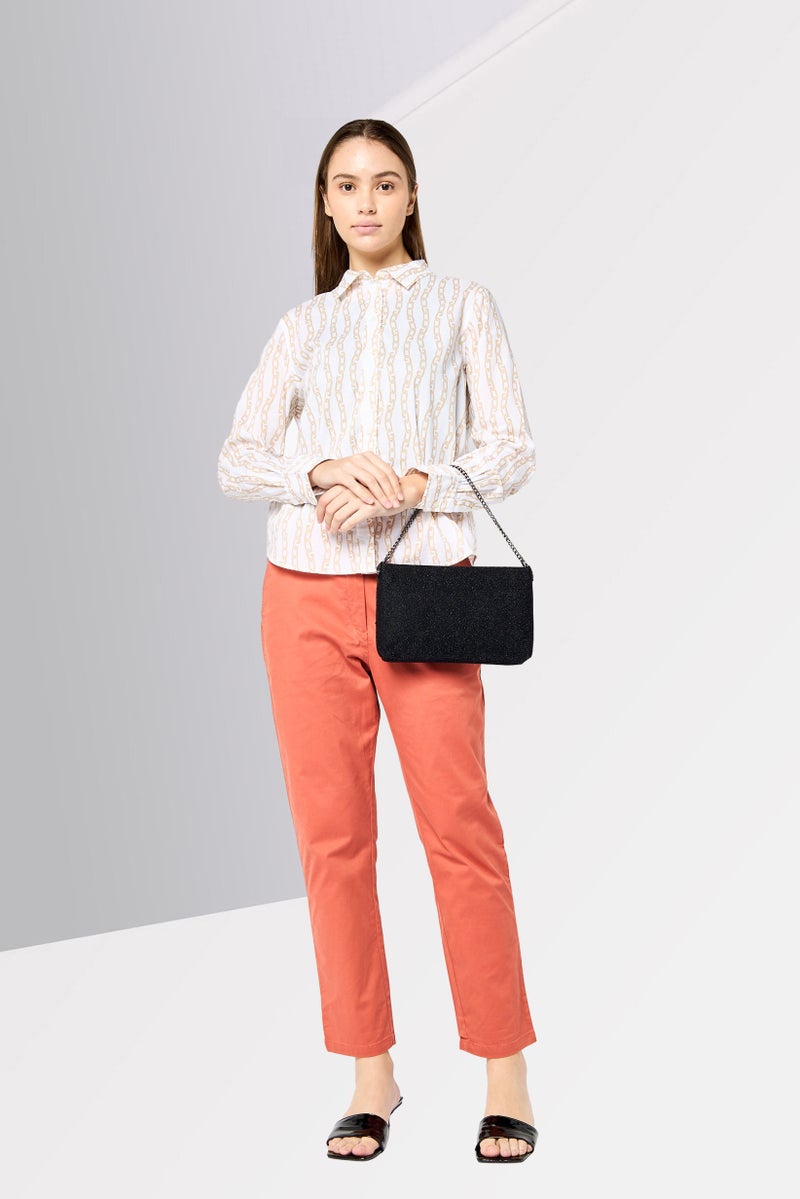 GANT Women Spread Collar Long Sleeve Allover Print Shirt, Multicolor  - Image 2