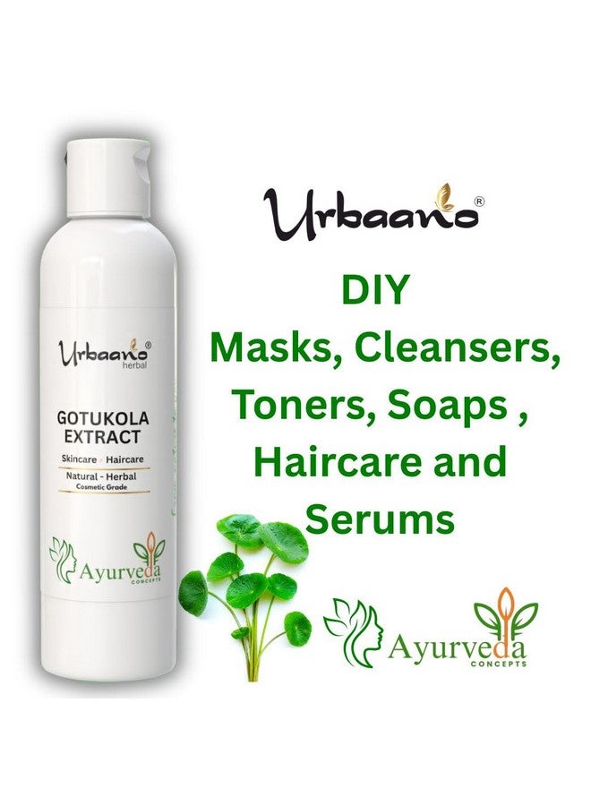 Urbaano herbal Gotukola Liquid Extract Natural Ingredient for making DIY Skin & Hair Care Products Soap, Serum, Toner, Lotion -100ml - Image 3