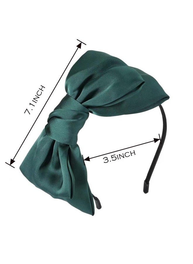 ForBaysy 3PCS Stain Bow Headbands For Women Party Decoration Headdress Cosplay Costume Headwear Bow Hair Bands  - Image 3