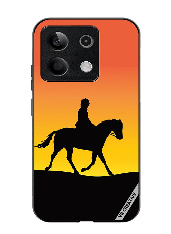 VR CREATIVE Protective Case Cover For Xiaomi Poco X6 Horse Man Silhouette Design Multicolour - Image 1