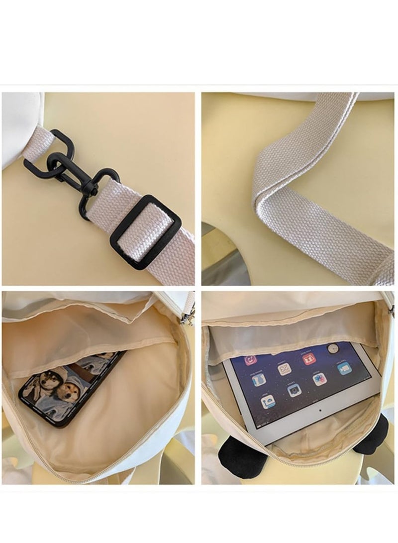 حقيبة ظهر صغيرة مقاومة للماء بنمط باندا للنساء - حقيبة ظهر مضادة للسرقة - حقيبة مدرسية خفيفة الوزن ومتينة للفتيات والطالبات - Image 4