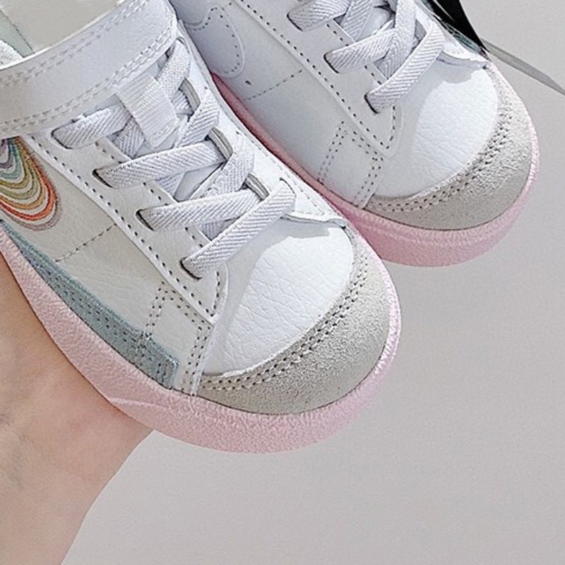 Putian New Pioneer Women'S Shoes Graffiti Velcro Children'S Casual Shoes Men'S Shoes White Shoes Low-Top Board Shoes - Image 3