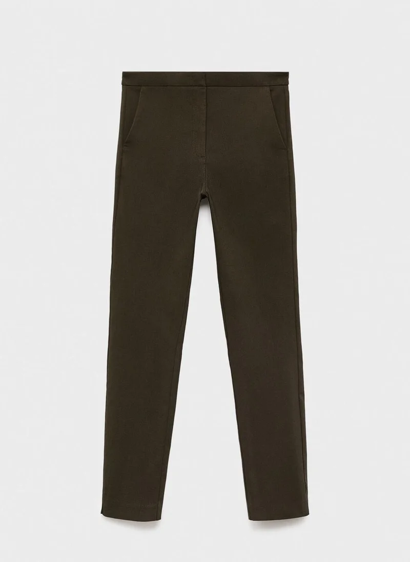 MANGO Crop skinny trousers