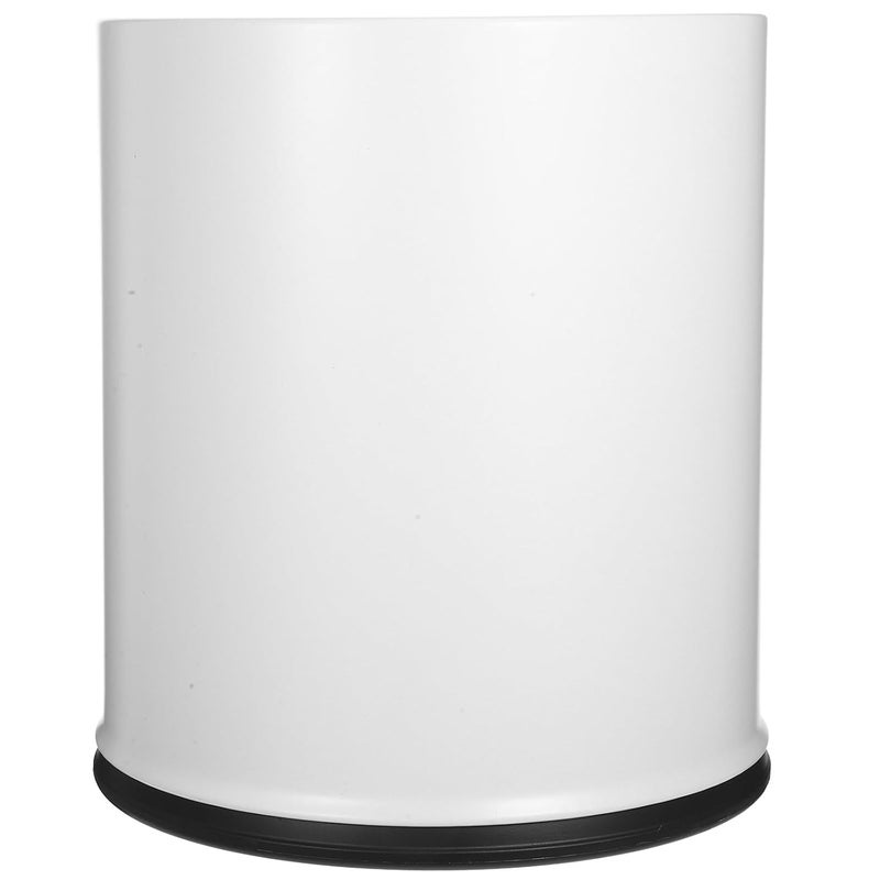 Zerodeko Double Layer Round Trash Can Small Garbage Bin Fire-Resistant Home Office Bedroom Bathroom Wastebasket Container - Image 1