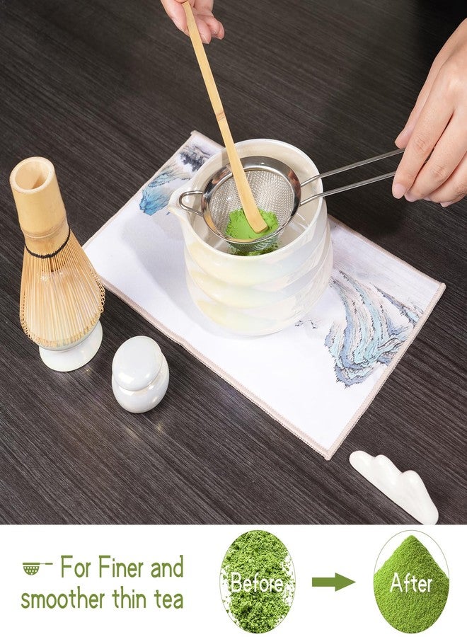 Visivessel 8Pcs Matcha Whisk Set, Iridescence Matcha Making Tools Accessories Kit with Bamboo Matcha Whisk,Bowl,Spoon,Sifter and Holder, Gifts for Matcha Lovers on Christmas, Birthday, Teacher's Day - Image 4