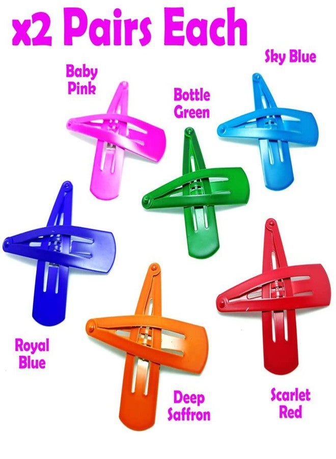 بيردوير مشابك شعر بيردوير غير لامعة على شكل حبة تيك تاك، ألوان زاهية للاستخدام اليومي، مشابك شعر معدنية متعددة الألوان للنساء/الفتيات - عبوة من قطعتين (24 قطعة) - Image 2