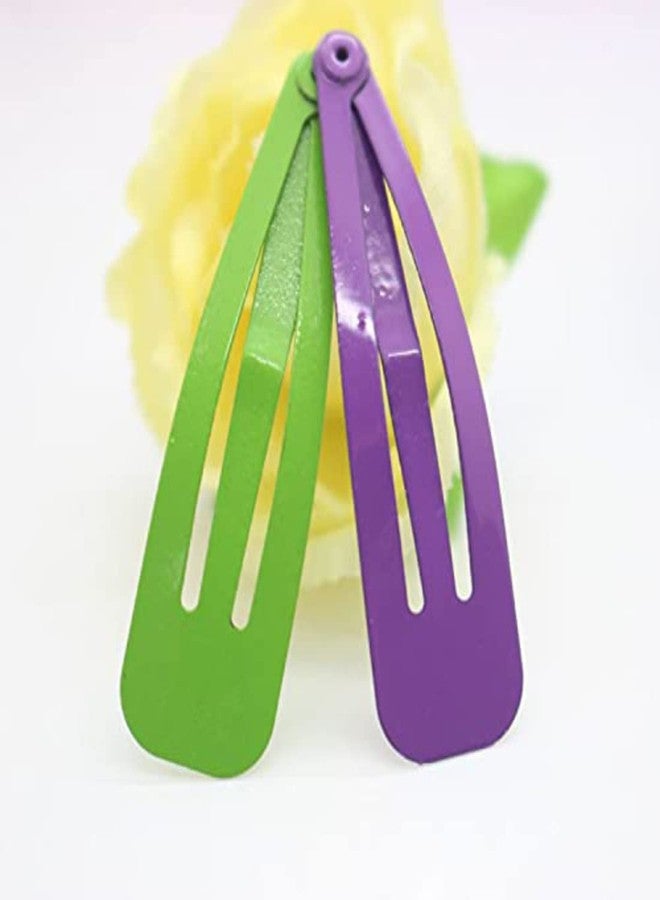 بيردوير مشابك شعر بيردوير غير لامعة على شكل حبة تيك تاك، ألوان زاهية للاستخدام اليومي، مشابك شعر معدنية متعددة الألوان للنساء/الفتيات - عبوة من قطعتين (24 قطعة) - Image 3