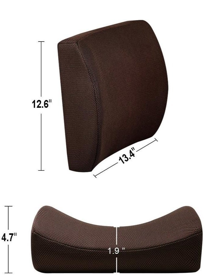 Relax Smart Ergonomic Backrest Vertebral Support Pillow for Car and Office – Memory Foam Lumbar Cushion for Spine Alignment, Back Pain Relief, and Comfortable Posture Support - Image 2