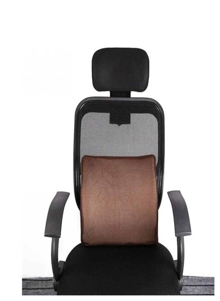 Relax Smart Ergonomic Backrest Vertebral Support Pillow for Car and Office – Memory Foam Lumbar Cushion for Spine Alignment, Back Pain Relief, and Comfortable Posture Support - Image 1