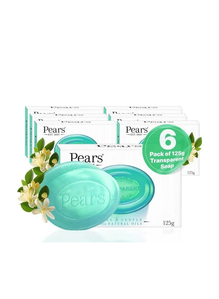 بيرز صابون نقي ولطيف بخلاصة زهرة الليمون 125 جرام (عبوة من 6 قطع) - Image 1
