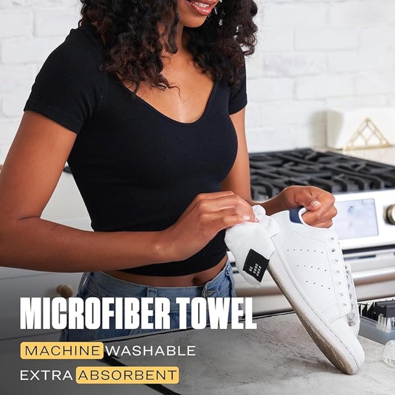 RESHOEVN8R Shoe Cleaner Kit and Sneaker Cleaner Sets - Cleaning Kit Solution for Sneakers, Mesh, Canvas, Suede, Knit, Leather - Image 4