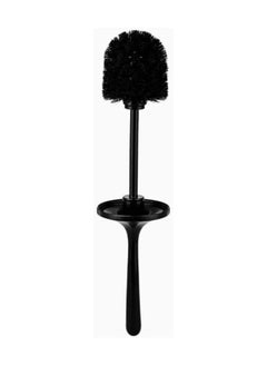 Primanova Premium acrylic bathroom toilet brush and holder, toilet brush with stainless steel long handle 20 x 15 x 10 cm black  - Image 3