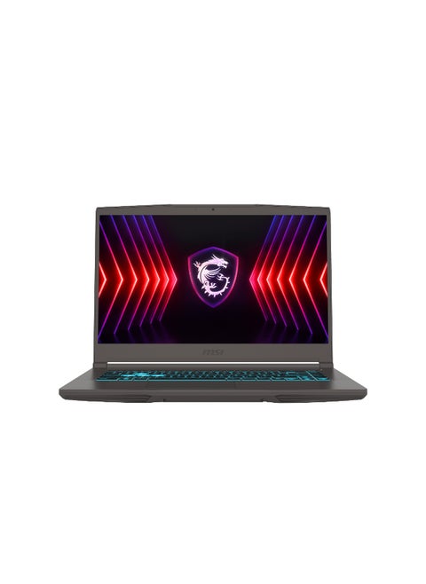 Thin 15 Gaming Laptop With 15.6-Inch Display,Core i5-12450H Processor/8GB RAM/512GB SSD/4GB Nvidia GeForce RTX 2050 Graphics/Windows 11 English/Arabic Black