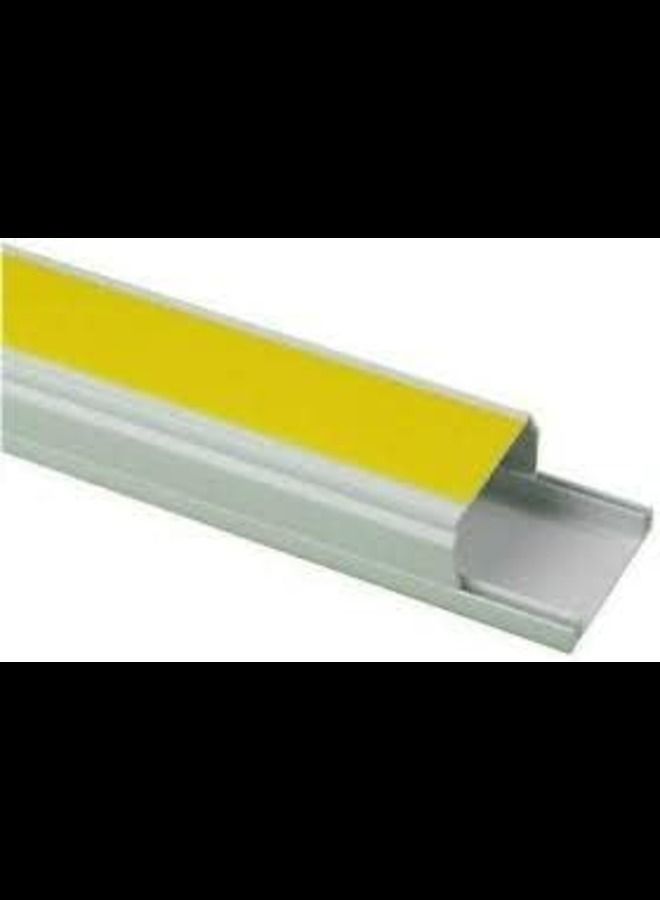 ABBASALI Electrical Pvc Trunking with Sticker 90cm Long 3 Pcs White Self Adhesive Cable Cover Cable Management  - Image 1