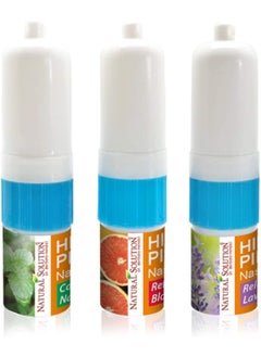 Natural Solution Natural Solution Himalayan Pink Salt Nasal Inhaler Aromatherapy with Natural Essential Oils, Cleans The Respiratory System, Relief Breathing Congestion, -3 Pack 