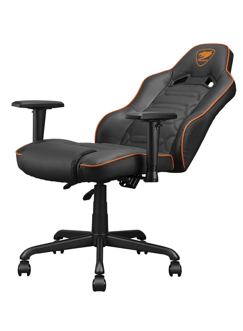 COUGAR Fusion S Ergonomic Gaming Chair, PVC Faux Leather Orange/Black | 3MFSLORB.0001 - Image 3