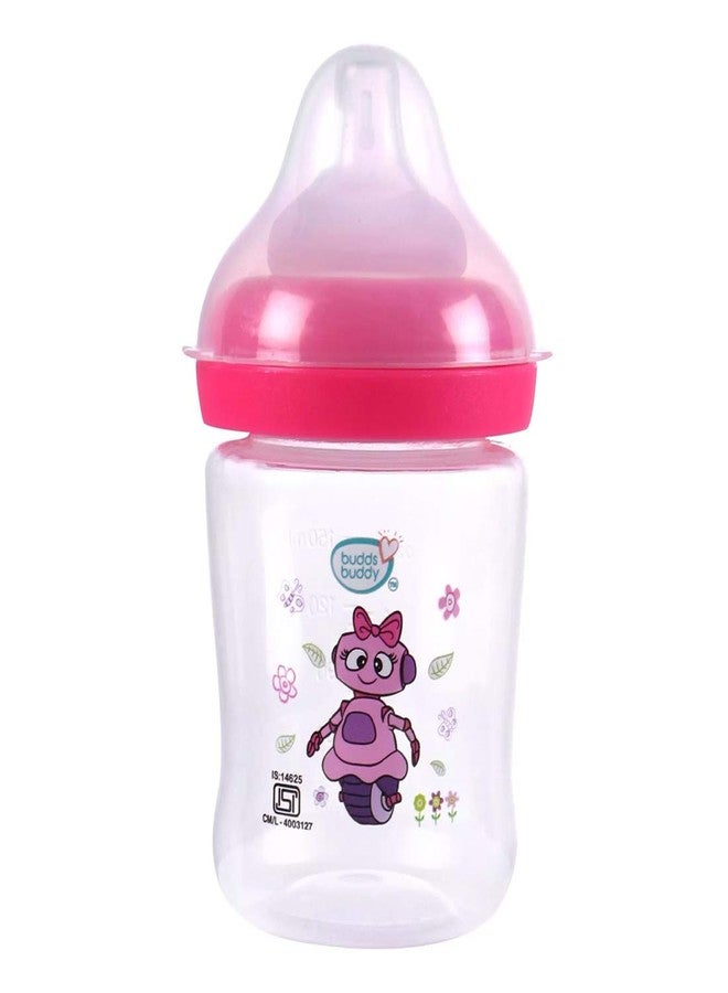 BuddsbuddyPremium Feeding Bottle(Wide Neck) 1pc 150ml (Pink)