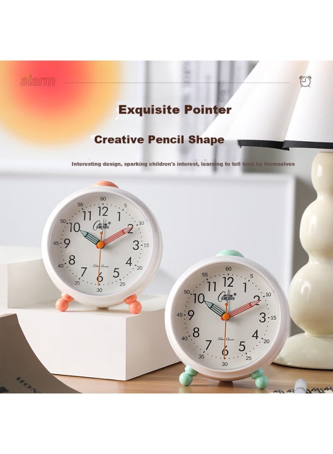 Compas Desktop Alarm Clock For Children And Students, Simple Bedroom Bedside Clock, 2233 Blue - Image 5
