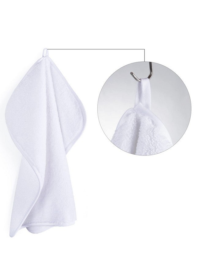 POLYTE Premium Lint Free Microfiber Washcloth Face Towel, 13 x 13 in, Set of 6 (White) - Image 5