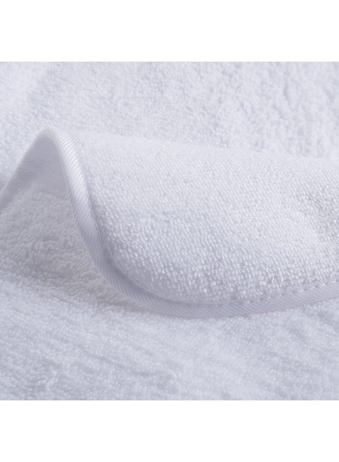 POLYTE Premium Lint Free Microfiber Washcloth Face Towel, 13 x 13 in, Set of 6 (White) - Image 2