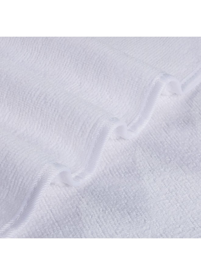 POLYTE Premium Lint Free Microfiber Washcloth Face Towel, 13 x 13 in, Set of 6 (White) - Image 4