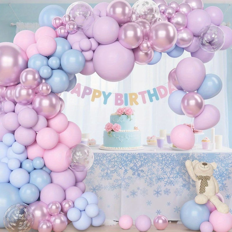153pcs Purple Balloon Arch Wreath Set for Birthday Party Wedding Decoration - Image 2