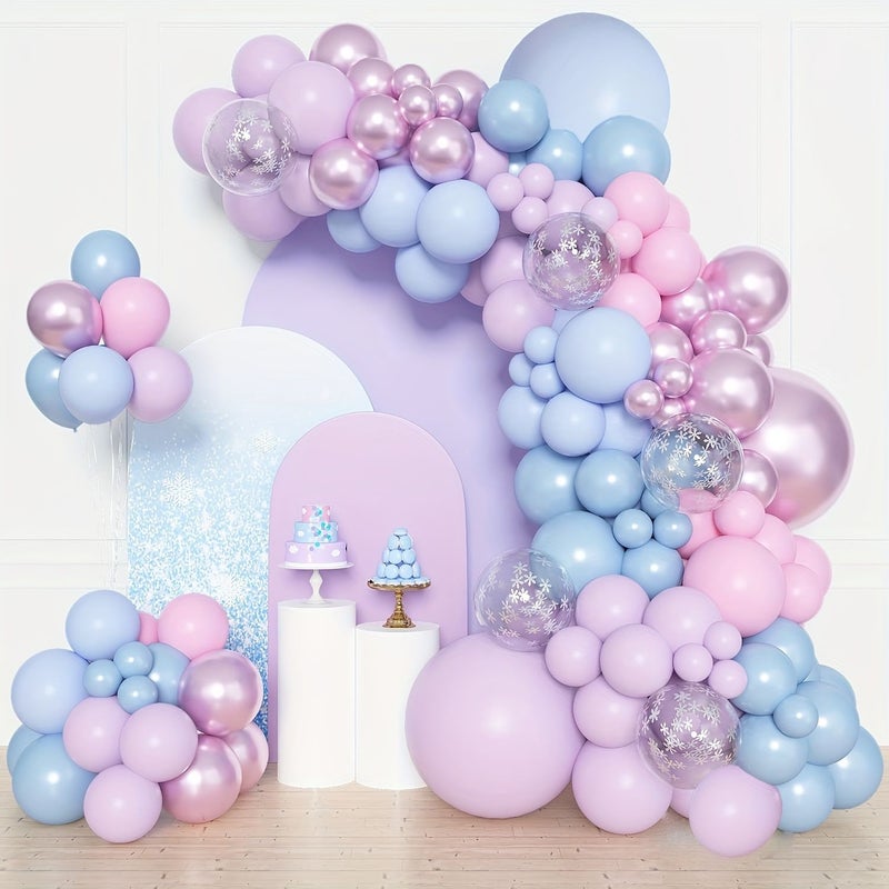 153pcs Purple Balloon Arch Wreath Set for Birthday Party Wedding Decoration - Image 1