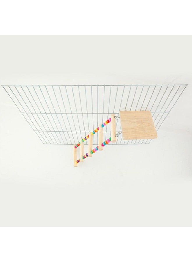 PETSARY Screw On Colorful Bird Ladder | with Step on Perch platform and Clips on Ladder Base | for Stability Accessories for Birds Cockatiels Lovebirds Budgies Parrots - Image 4