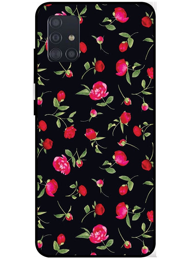 EYE CATCH Protective Case Cover For Samsung Galaxy A51 5G Smart Series Printed Protective Case Cover for Samsung A51 5G Roses - Image 1
