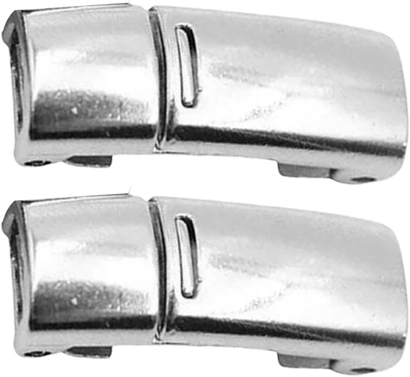 Silver Metal Shoelace Buckle Lock Easy Tie Free Fastener Durable Closure Accessory - Image 1