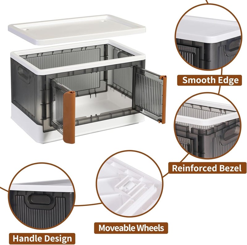 Lamok Multipurpose Stackable Cupboard Drawer for Clothes, Kitchen Item Storage; Wardrobe Cabinet Organizer for Home, Office (Cupboard Double Door, 1 Tier) - Image 4
