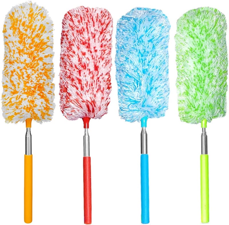Tonmp 4 Pcs, [Microfiber] Hand [Duster] [Washable] Microfibre Cleaning Tool Extendable [Duster]s for Cleaning Office, Car, Computer, Air Condition - Image 1