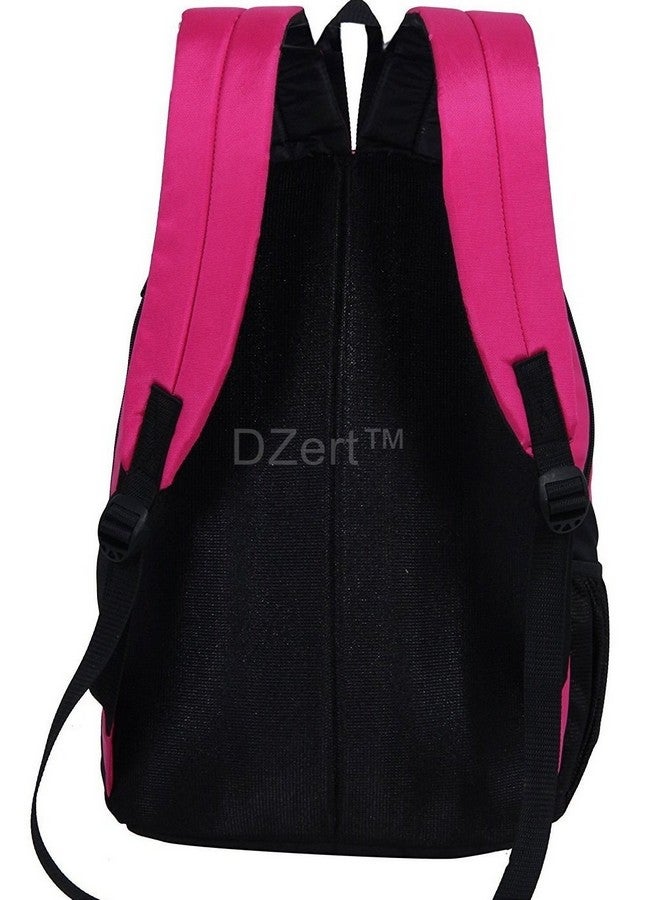 DZert School Bag Backpack 30 Liters for Boys/Girls Polyester Lightweight Bag (Pink) - Image 3
