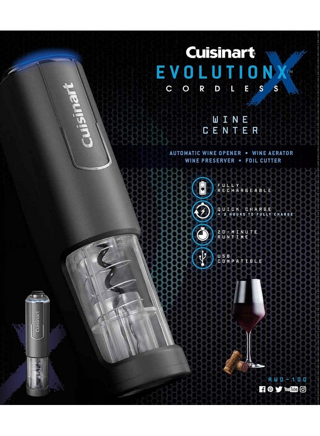 Cuisinart Cuisinart EvolutionX Cordless 4-in-1 Wine Opener, RWO-100NAS  - Image 2
