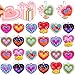 QETRABONE 24 Pcs Valentines Day Gifts Heart Pop Keychain Fidget Toys with Valentines Cards Valentines Day Gifts for Classroom Exchange Party Favors Prizes - Image 2