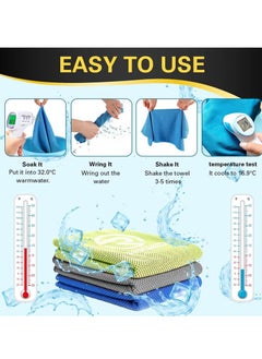 Gym Cooling Towels (3-Pack)  Ice Sensation Sweat Towel Quick Dry Microfiber Cloth for For Yoga Sport Gym Workout Fitness Running Swimming Camping Golf Football Outdoor Sports (100x30cm) - pzsku/Z6B2FCA2FAAAFF59488A7Z/45/_/1731488407/5a66e57b-6cde-456a-be22-c5053ac770bb