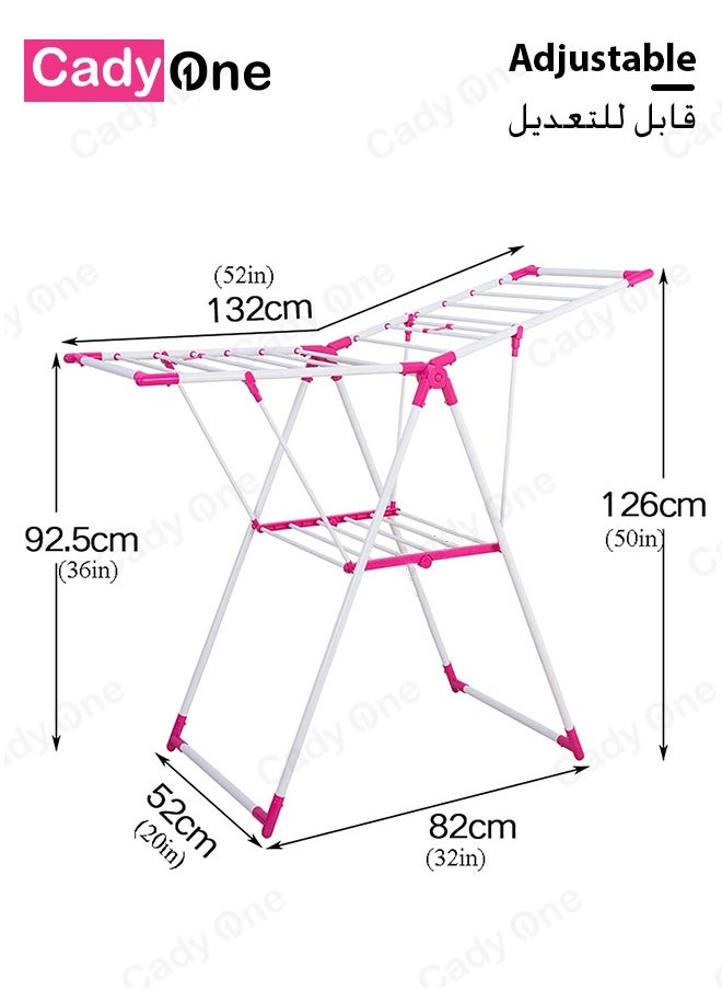 Cady One Clothes Drying Rack Pink/White  - Image 5